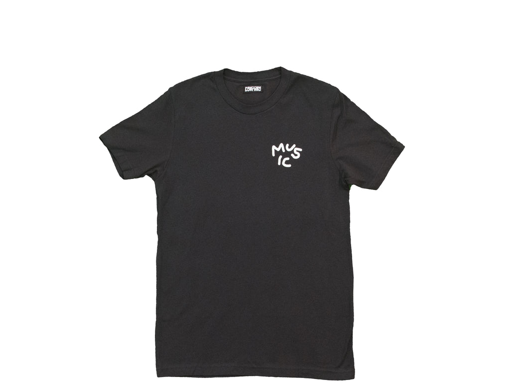 Music T-shirt - Off Black